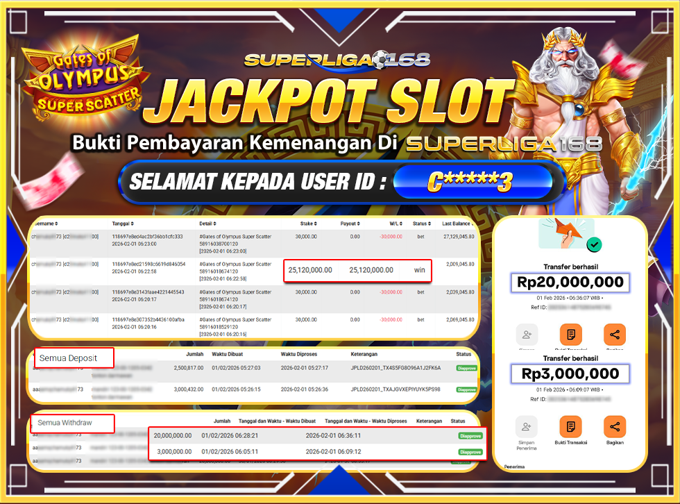 SUPERLIGA168 GATES OF GATOTKACA SUPER SCATTER Rp.23,000,000LUNAS